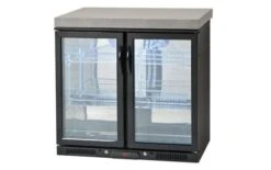 Crossray Outdoor Kitchen 4 Burner BBQ, Double Door Fridge & Storage -Joes BBQs Store 2021 Outdoor Kitchen double fridge angle 700x438 1