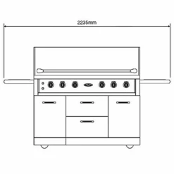 Capital 52 Inch Freestanding BBQ With Solid Flat Plate -Joes BBQs Store 52 dimension fs 46330.1542070359