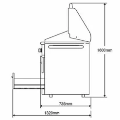 Capital 52 Inch Freestanding BBQ With Solid Flat Plate -Joes BBQs Store 52 freestanding dimension 85616.1542070371
