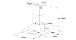 Artusi 120cm Canopy Outdoor BBQ Rangehood -Joes BBQs Store ACH12BBQ