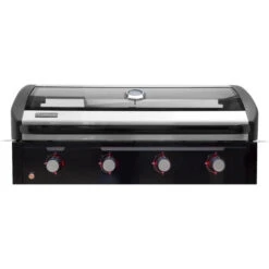 Artusi Matte Black 114cm 4 Burner Built-in BBQ