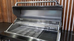 Aspire Stainless Steel 6 Burner BBQ On Cabinet 14 Aspire Stainless Steel 6 Burner BBQ On Cabinet -Joes BBQs Store Aspire hood open 52753