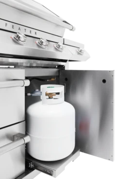 Beefeater 1600 Series Stainless Steel 5 Burner BBQ On Trolley -Joes BBQs Store BMF7655SA Gas Bottle storage 5771dc1e 0c46 4c37 a7ce de73639005b2