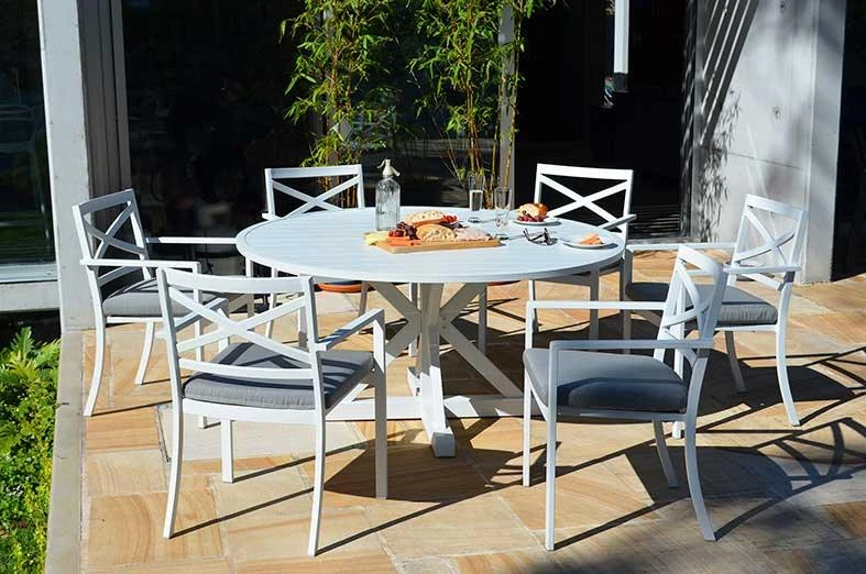 Shelta Bridgeport 7 Piece Dining Setting With 150cm Round Table 4 Shelta Bridgeport 7 Piece Dining Setting With 150cm Round Table - Image 4