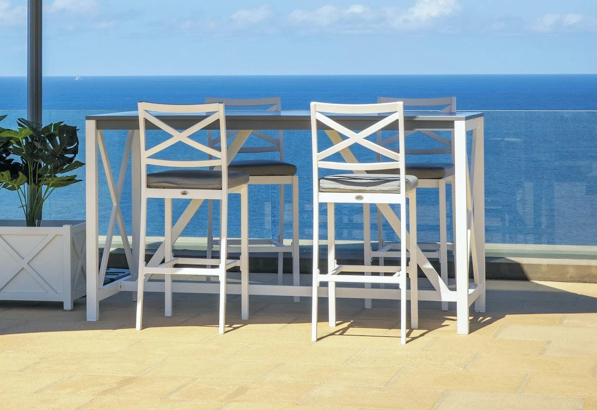 Shelta Bridgeport Aluminium Bar Chair 3 Shelta Bridgeport Aluminium Bar Chair - Image 3