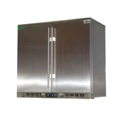 Rhino 208 Litre Solid Double Door Stainless Steel Bar Fridge - SG2H-SD