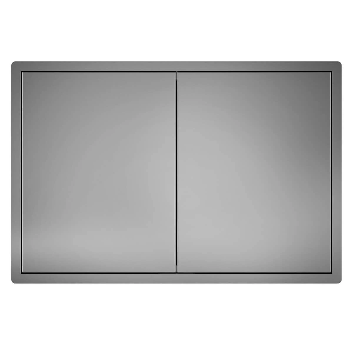 Beefeater Stainless Steel Double Cupboard Door 1 Beefeater Stainless Steel Double Cupboard Door