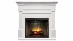 Dimplex 2kW Caden Mantle With 30 Inch Revillusion Firebox In White Finish