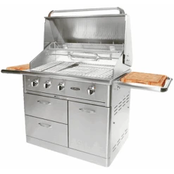 Capital 2 Burner 40 Inch Cart Model BBQ With Solid Flat Plate