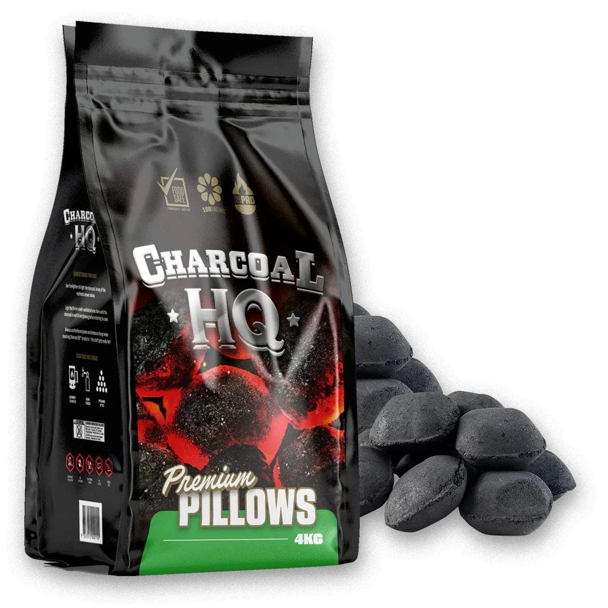 Charcoal HQ - Premium Charcoal Pillows 4kg 1 Charcoal HQ - Premium Charcoal Pillows 4kg