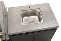 Crossray Outdoor Kitchen 4 Burner BBQ, Double Cabinet & Sink -Joes BBQs Store CrossrayKitchensSinkImage 2