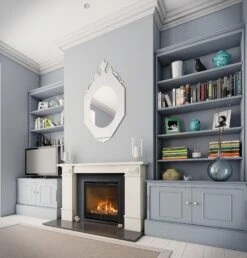 Escea DF700 Gas Fireplace -Joes BBQs Store DF700 Retrofit Logs Slim Black