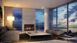 Escea DF960 Gas Fireplace -Joes BBQs Store DF960 Logs Slim Silver 2