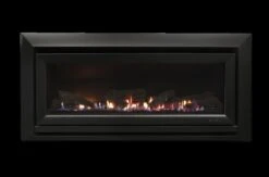 Escea DL1100 Gas Fireplace 22 Escea DL1100 Gas Fireplace -Joes BBQs Store DL1100 Front Logs Black Bevelled