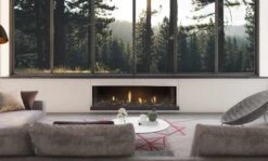 Escea DS1650 Single Sided Gas Fireplace -Joes BBQs Store DS1650 Single Sided Woodland Selection