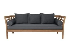 East India Teak Large Daybed With Cushions