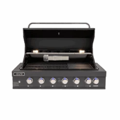 Euro Appliances 6 Burner Black Built In BBQ