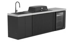 Everdure Seabreeze 3 Burner BBQ Black Modular Outdoor Kitchen With Sink & Beverage Cooler -Joes BBQs Store EK3B1ASBIMBP P 005