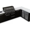 Everdure Neo Black Outdoor Kitchen With Sink & Storage Modules, Corner Cupboard And Fridge (Option 4)