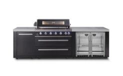Everdure Neo Black Outdoor Kitchen With BBQ, 208L Double Door Fridge And Storage -Joes BBQs Store EverdureNeoOutdoorKitchen 3.2