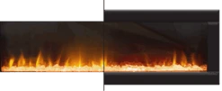 Ambe Linear Deep 72 Electric Fireplace -Joes BBQs Store Frame Options