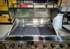 Gasmate Nova Graphite Outdoor Kitchen With 6 Burner BBQ And Double Door Fridge + Top 39 Gasmate Nova Graphite Outdoor Kitchen With 6 Burner BBQ And Double Door Fridge + Top -Joes BBQs Store GasmateNovaKitchen InStoreimages IMG4 016bc860 3f2f 4bf5 8fdc b9bc91a819f9