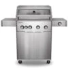 Everdure Hayman Stainless Steel 4 Burner BBQ On Trolley
