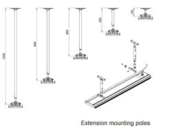 Heatstrip Intense 2200W - Wall Mount -Joes BBQs Store Heatstrip Extension Mounting Poles beb26dcf 2ca6 4707 9e48 4dd7858214e4