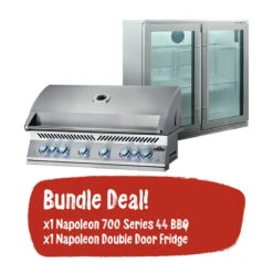 Napoleon 700 Series 44 Inch RBI Built-in And Double Door Fridge Bundle