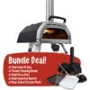 Ooni Karu 16 Inch Portable Wood Charcoal Outdoor Pizza Oven - Pro Bundle