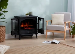 Dimplex 2kW Leckford Electric Fire With Anthraciate Finish