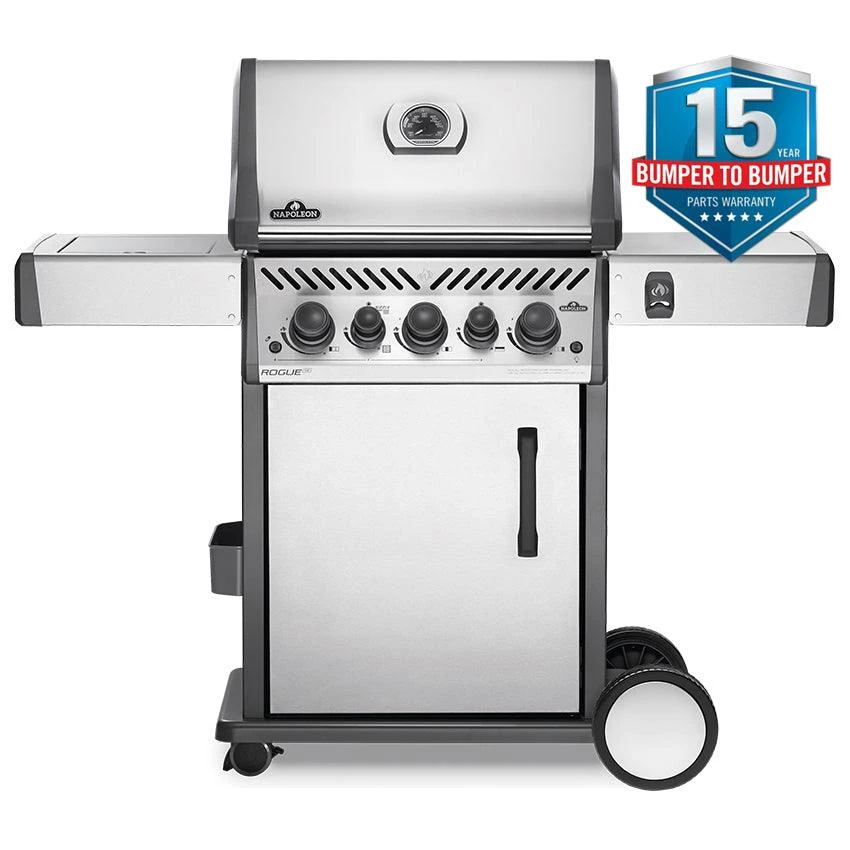 Napoleon Rogue RSE 425 3 Burner SS BBQ With Side Burner 1 Napoleon Rogue RSE 425 3 Burner SS BBQ With Side Burner