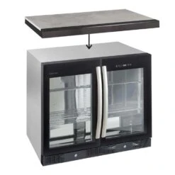 Gasmate Nova Graphite Premium 2 Door Bar Fridge Top