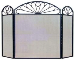 FireUp Three Fold Pattern Fire Screen