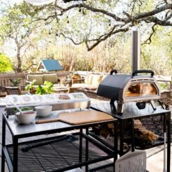 Ooni Karu 16 Inch Portable Wood Charcoal Outdoor Pizza Oven - Pro Bundle -Joes BBQs Store Ooni Karu 16 in use b 1024x1024 2x 2b128a40 14d1 4299 a165 858f0d03fe10