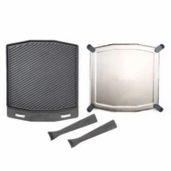 Ooni Dual-Sided Grizzler Plate With Stainless Steel Trivet -Joes BBQs Store OoniDual SidedGrizzlerPlatewhatsinthebox