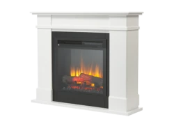 Dimplex 1.5kW Rail White Mantle With LED Firebox
