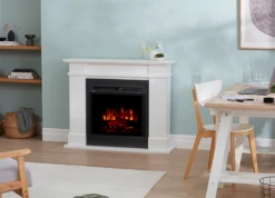 Dimplex 1.5kW Rail White Mantle With LED Firebox -Joes BBQs Store RAL15 AU Insitu 5H00VmOY