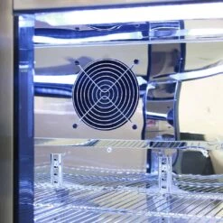 Rhino 208 Litre Twin Heated Glass Door SS Bar Fridge - SG2H-HD -Joes BBQs Store Rhino Commercial All Stainless Heated Glass 2 Door Bar Fridge 2