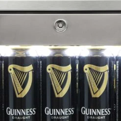 Rhino 208 Litre Twin Heated Glass Door SS Bar Fridge - SG2H-HD -Joes BBQs Store Rhino Commercial All Stainless Heated Glass 2 Door Bar Fridge 4