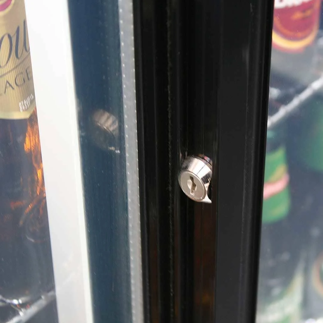 Rhino 208 Litre Black Glass Double Sliding Door Bar Fridge - SG2S-B - Image 5