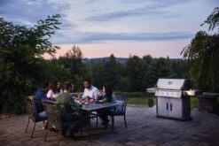 Napoleon Rogue RSE 625 5 Burner SS BBQ With Side Burner -Joes BBQs Store Rogue RSE625RSIBPSS Life People Evening