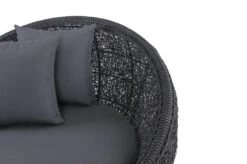East India Round Daybed 120cm Black Random Weave With Grey Cushion -Joes BBQs Store RoundDaybed 5 3e8718f4 36bd 46b1 a91d cd46eb0f61fe