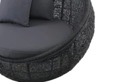 East India Round Daybed 120cm Black Random Weave With Grey Cushion -Joes BBQs Store RoundDaybed 6 bf4486f5 d277 4f58 8656 4509d89c68ee
