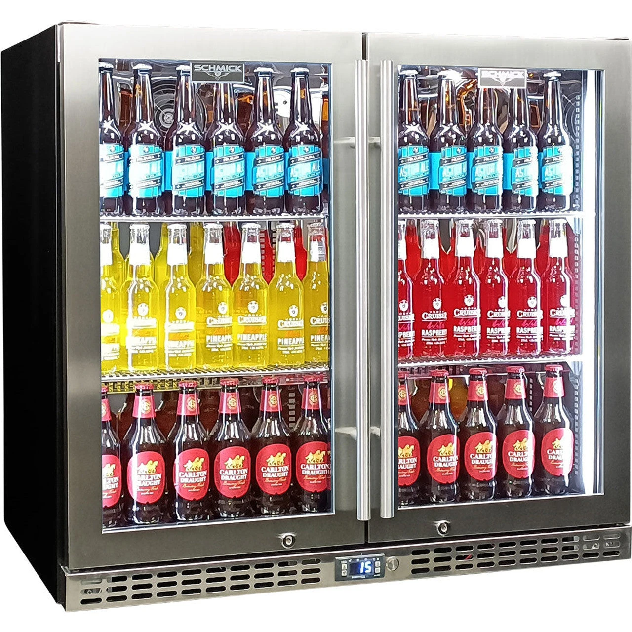 Schmick Twin Door Triple Glazed Glass Door Bar Fridge - SK246-SS 7 Schmick Twin Door Triple Glazed Glass Door Bar Fridge - SK246-SS - Image 7