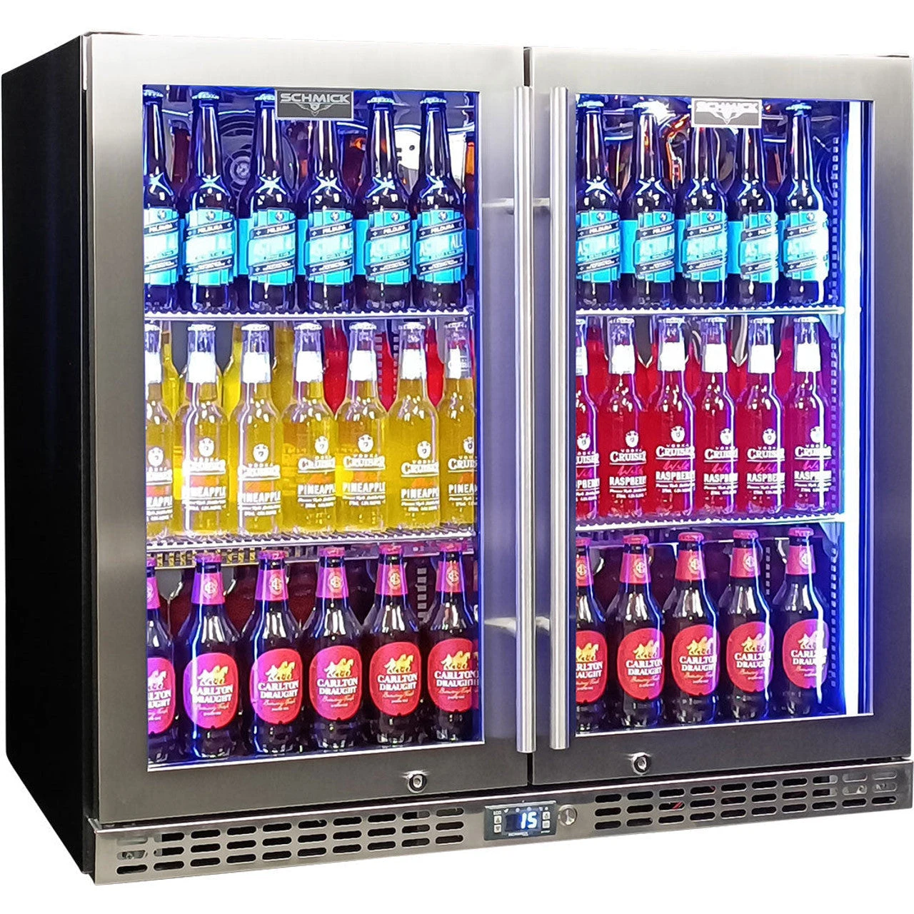 Schmick Twin Door Triple Glazed Glass Door Bar Fridge - SK246-SS 6 Schmick Twin Door Triple Glazed Glass Door Bar Fridge - SK246-SS - Image 6