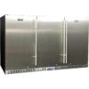 Schmick Quiet Solid 3 Door Stainless Steel Bar Fridge - SK386-SD
