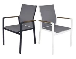 Shelta St Malo Chairs -Joes BBQs Store ST.MALO Charcoal white chair