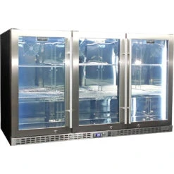 Schmick Quiet Heated Glass 3 Door Stainless Steel Bar Fridge - SK386-HD -Joes BBQs Store Schmick 3 Door Quiet Commercial Stainless Bar Fridge Model SK386 SS 1 4ot0 yv 22ab1313 d38f 4890 bfc1 6c0ad6b95362