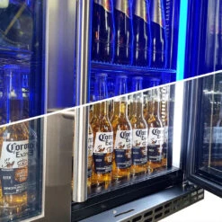 Schmick Twin Door Quiet Running Solid Stainless Door Energy Efficient Bar Fridge - SK246-SD -Joes BBQs Store Schmick 3 Door Quiet Stainless Commercial Bar Fridge Model SK386 SD 6 r07f 3c 11ba1668 a2ec 4d42 ad82 a2980559be2d